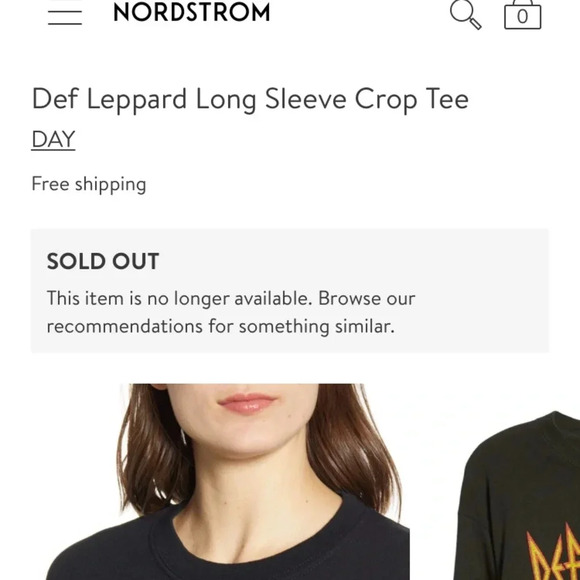 New Def‎ Leppard Crop tee - Picture 7 of 11